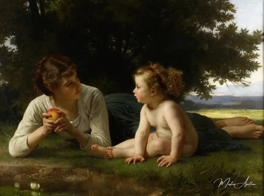 Temptation - William-Adolphe Bouguereau Reproductions de tableaux à la peinture à l’huile