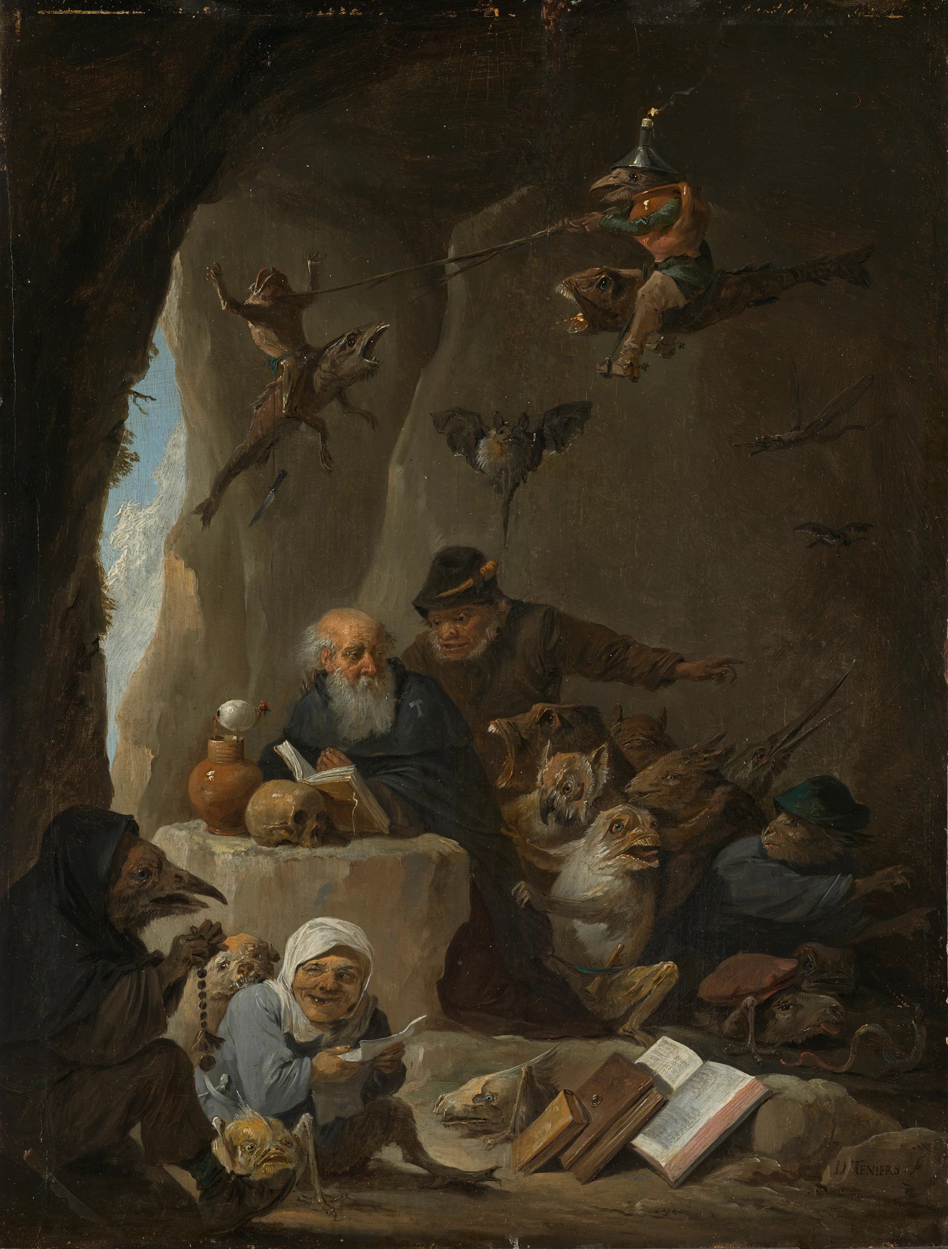 La Tentation de Saint Antoine l'Ermite - David Teniers le Jeune