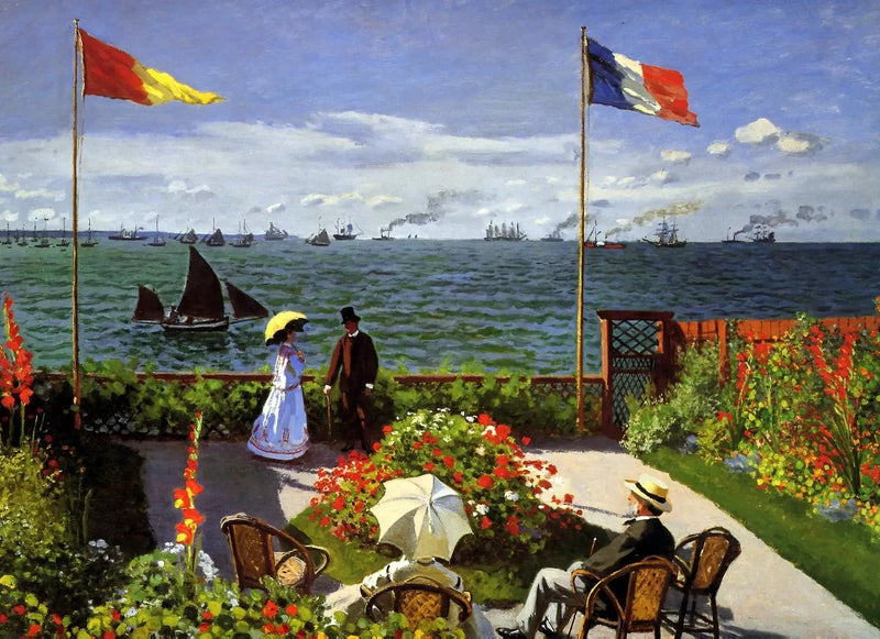 Terrazza a Sainte-Adresse - Claude Monet