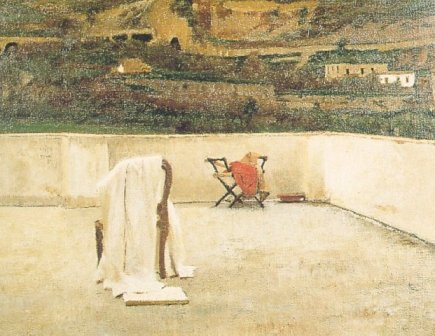 Terrasse - Domenico Morelli image 1 copie de tableau peinte à la main