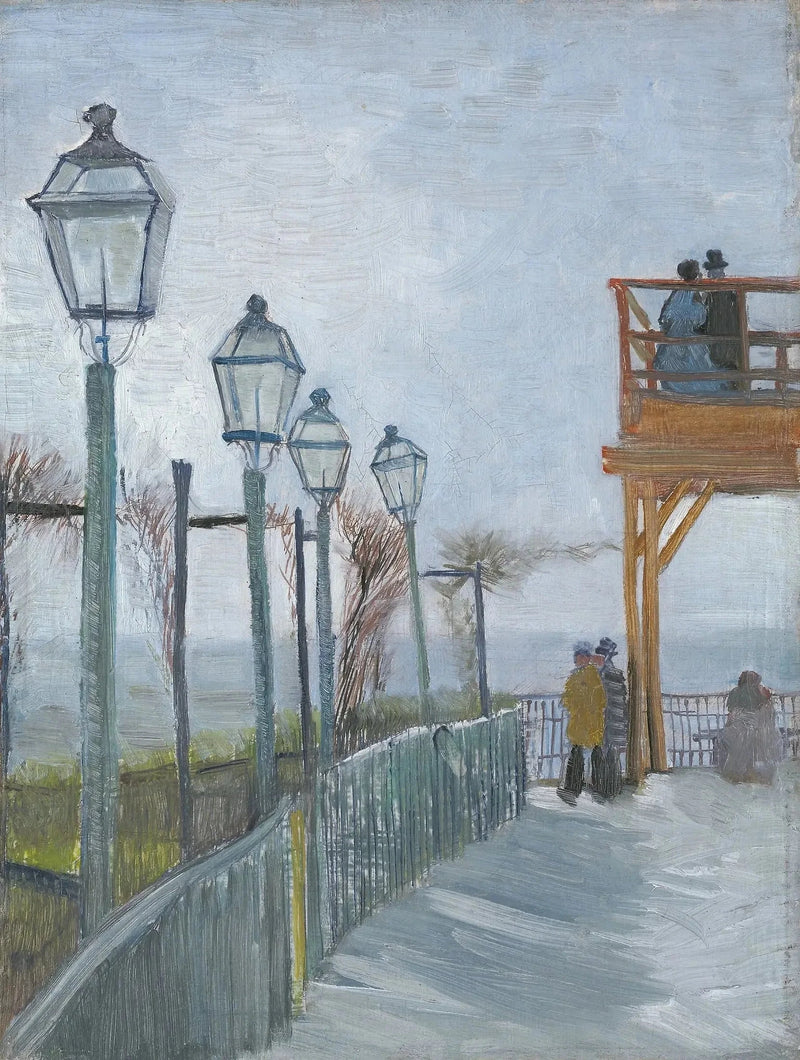 Terrazza e osservatorio del Mulino di Blute-Fin, Montmartre - Vincent van Gogh