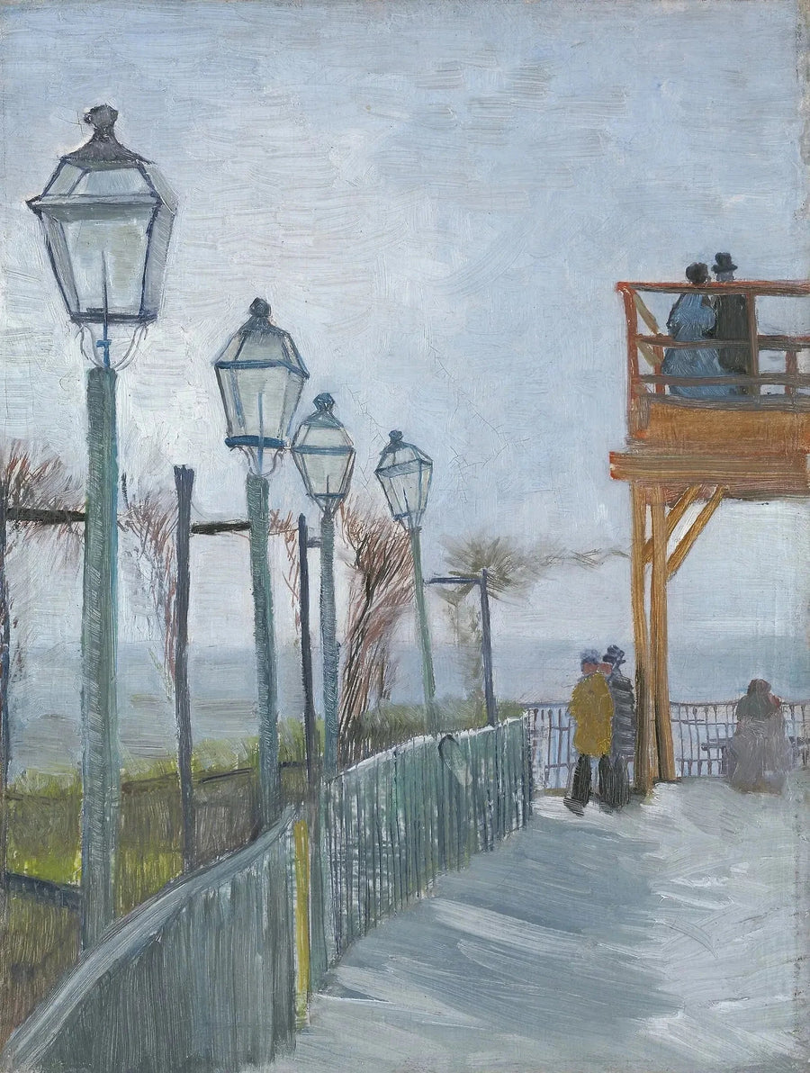 Terrazza e osservatorio del Mulino di Blute-Fin, Montmartre - Vincent van Gogh