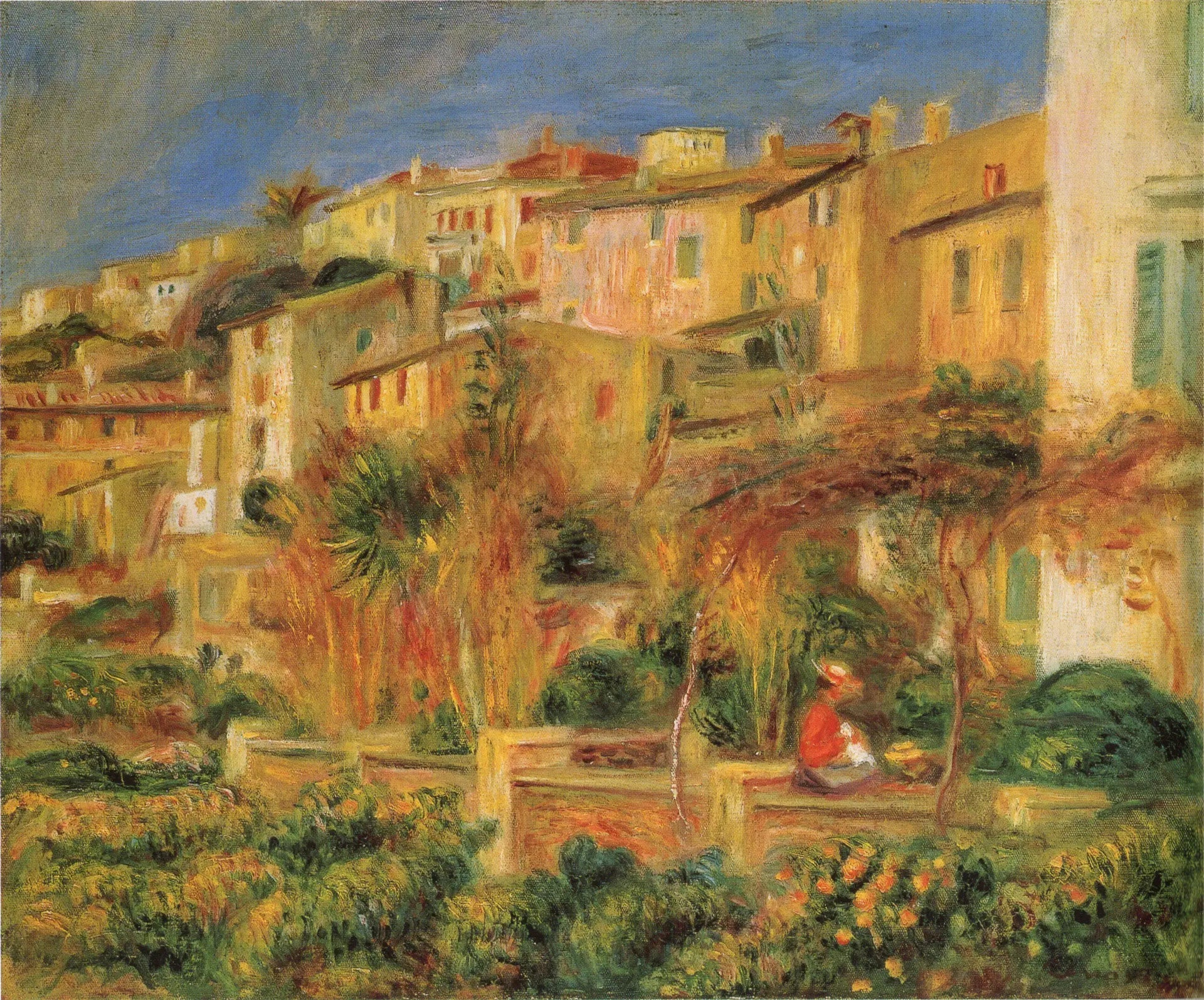 Terrasses à Cannes - Pierre-Auguste Renoir image 1 tableau peint à l’huile sur toile