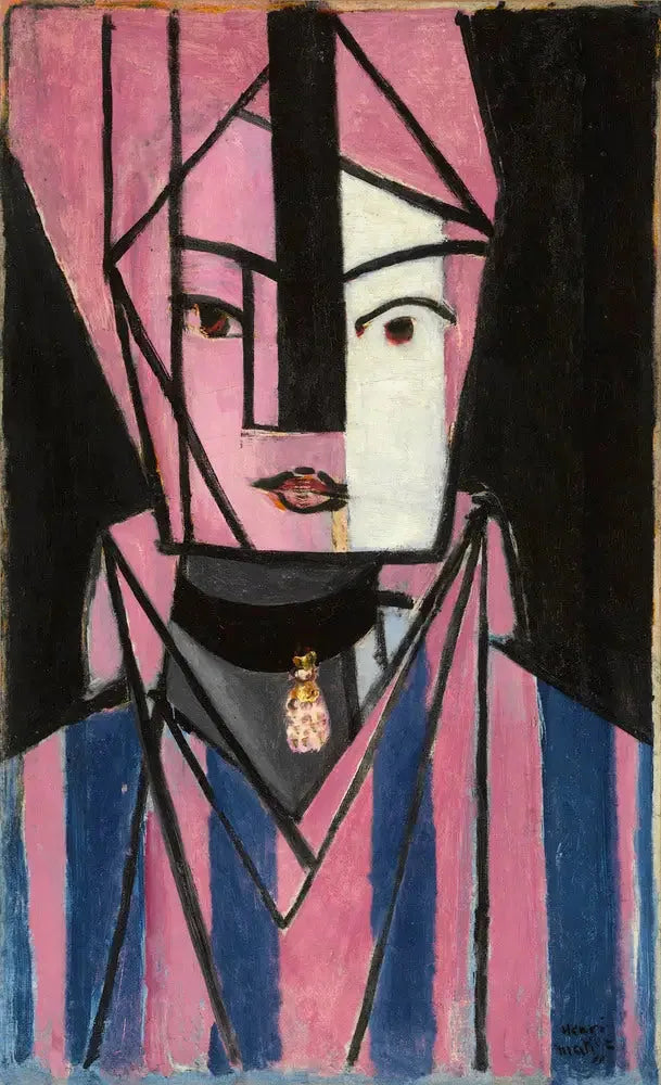 Testa bianca e rosa - Henri Matisse