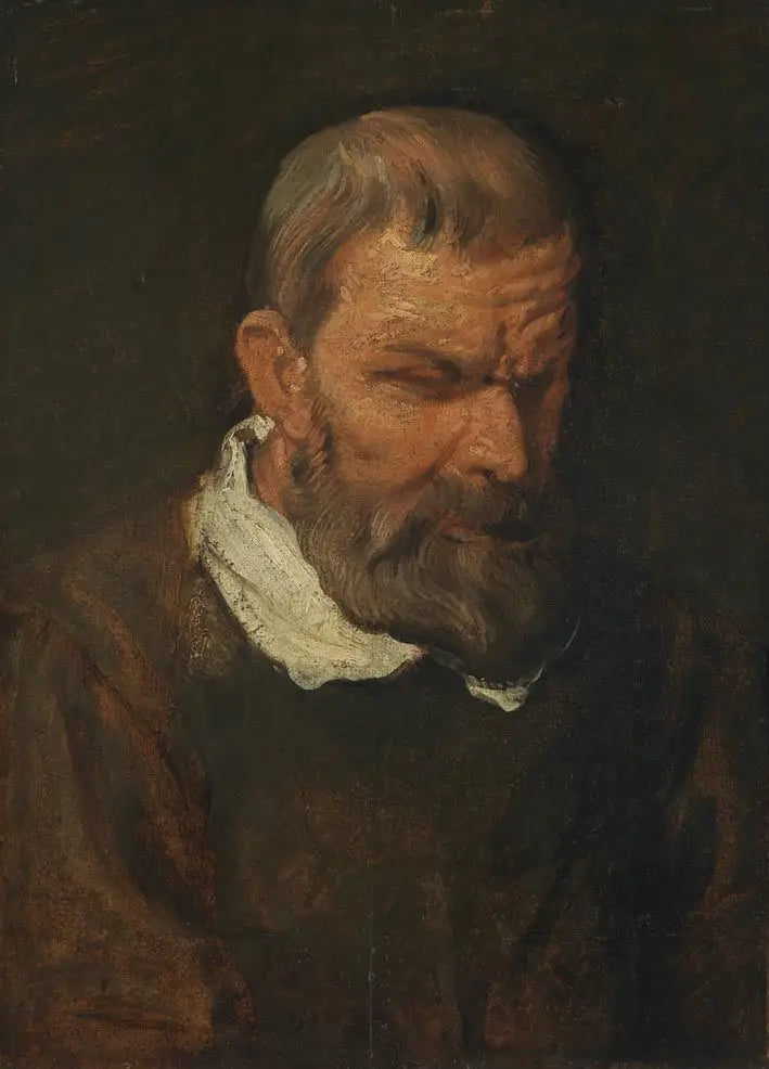 Testa di studio di un apostolo - Antoine van Dyck