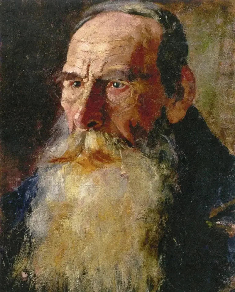 Testa di uomo barbuto - Edvard Munch