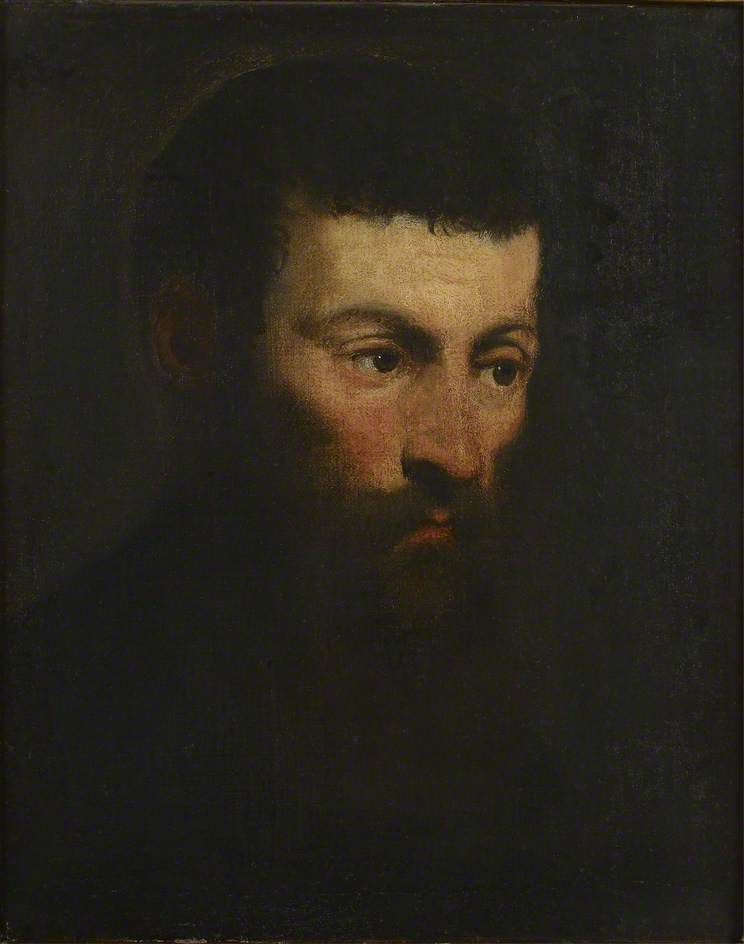 Testa di uomo barbuto - Jacopo Tintoretto