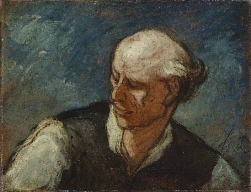 Testa di uomo - Honoré Daumier
