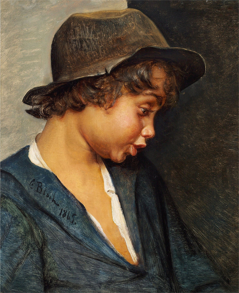 Testa di un ragazzo italiano - Carl Heinrich Bloch