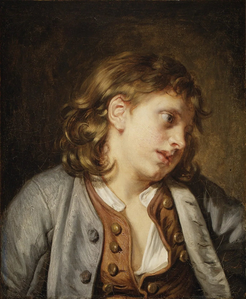 Testa di un giovane ragazzo - Jean-Baptiste Greuze