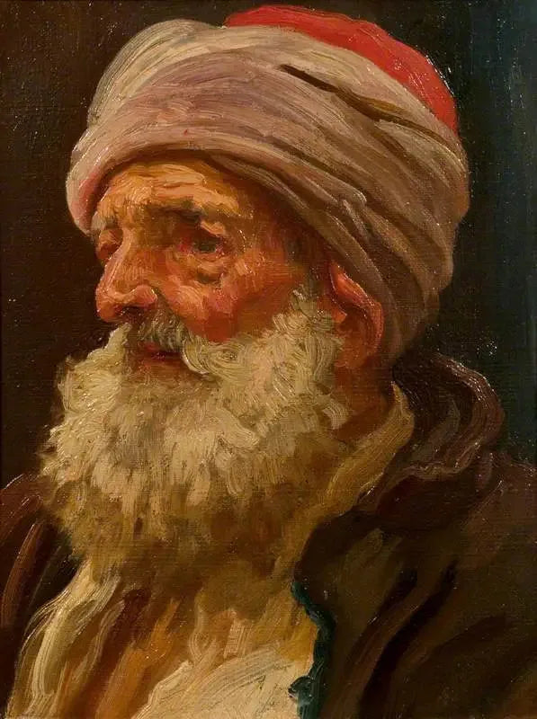 Testa di un vecchio arabo - Frederic Leighton