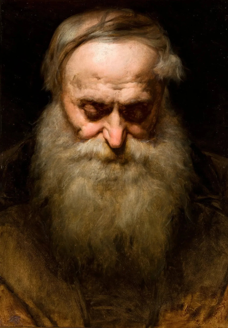 Tête d'un vieil homme à la barbe grise - Jan Matejko