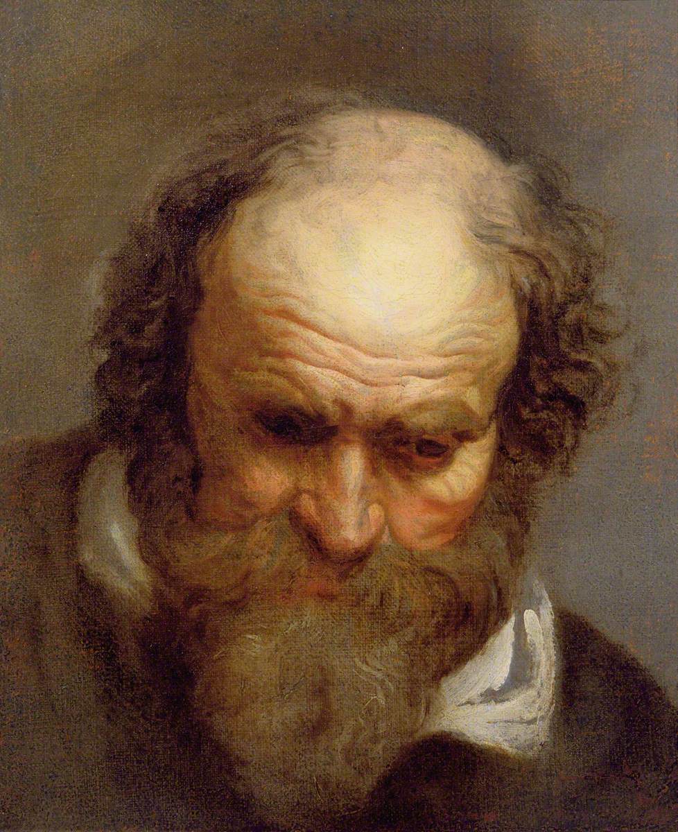 Tête d'un vieil homme - Jacob Jordaens image 1 reproduction artisanale de tableau
