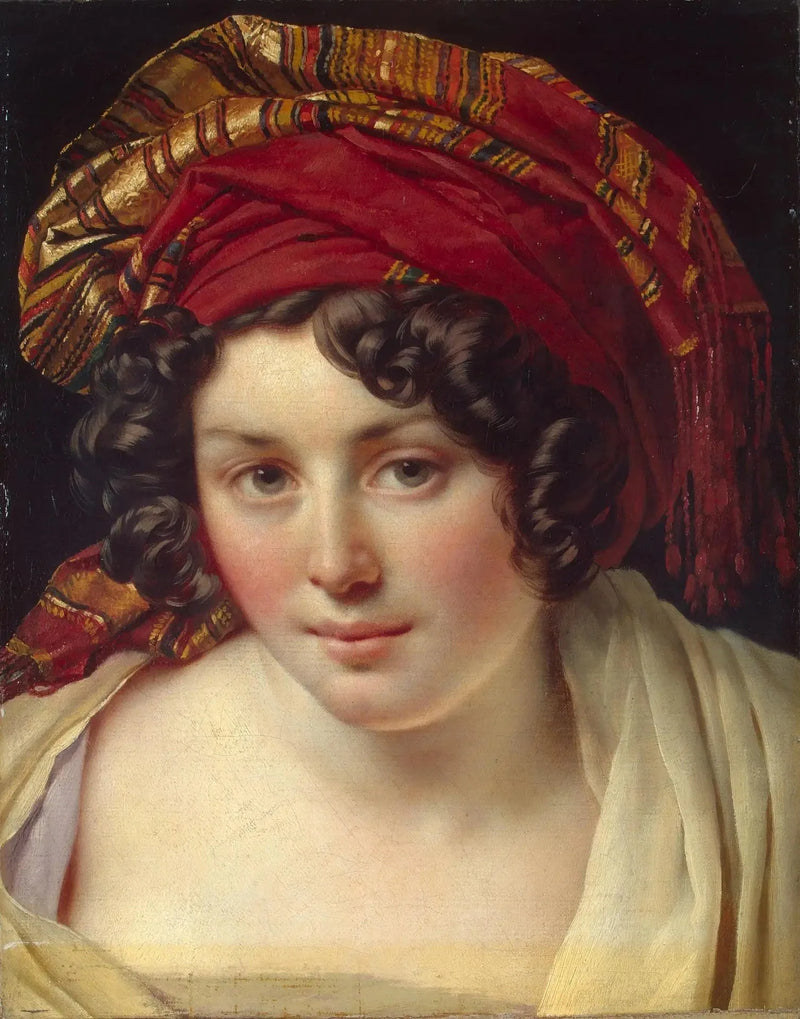 Testa di una donna in un turbante - Anne-Louis Girodet