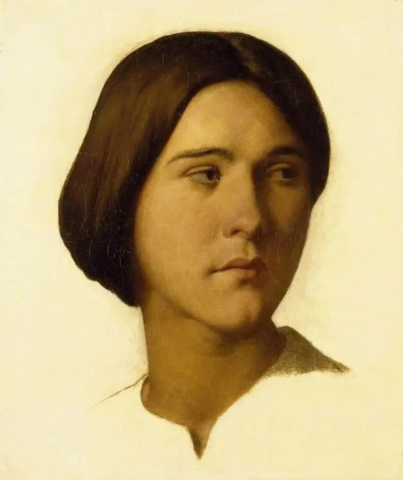 Testa di una giovane donna - Hippolyte Flandrin