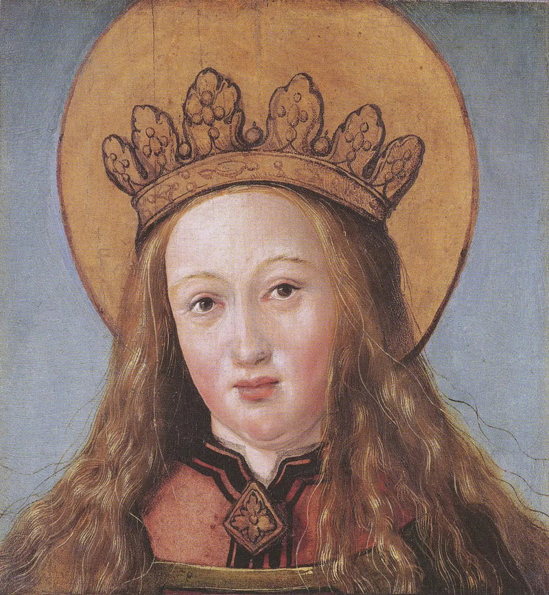 Testa di una santa - Hans Holbein il Giovane