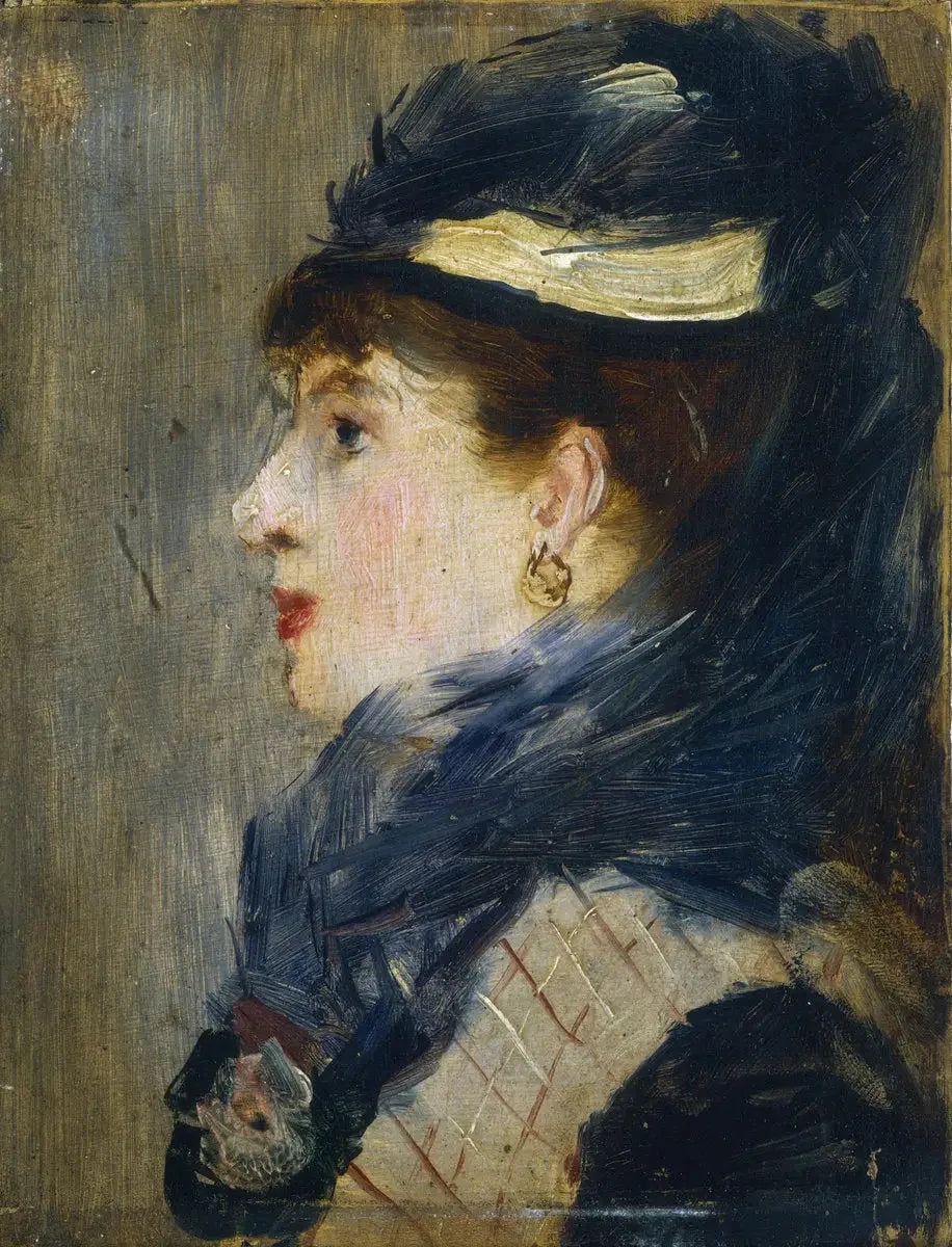 Tête de femme - Édouard Manet image 1 copie peinte à la main à l’huile