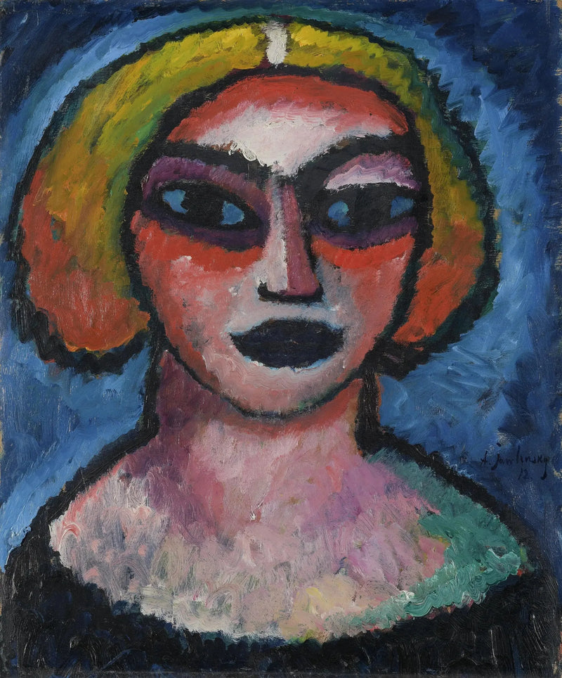 Tête de femme Verso : Busto d'uomo (circa 1910-1912) - Alexej von Jawlensky