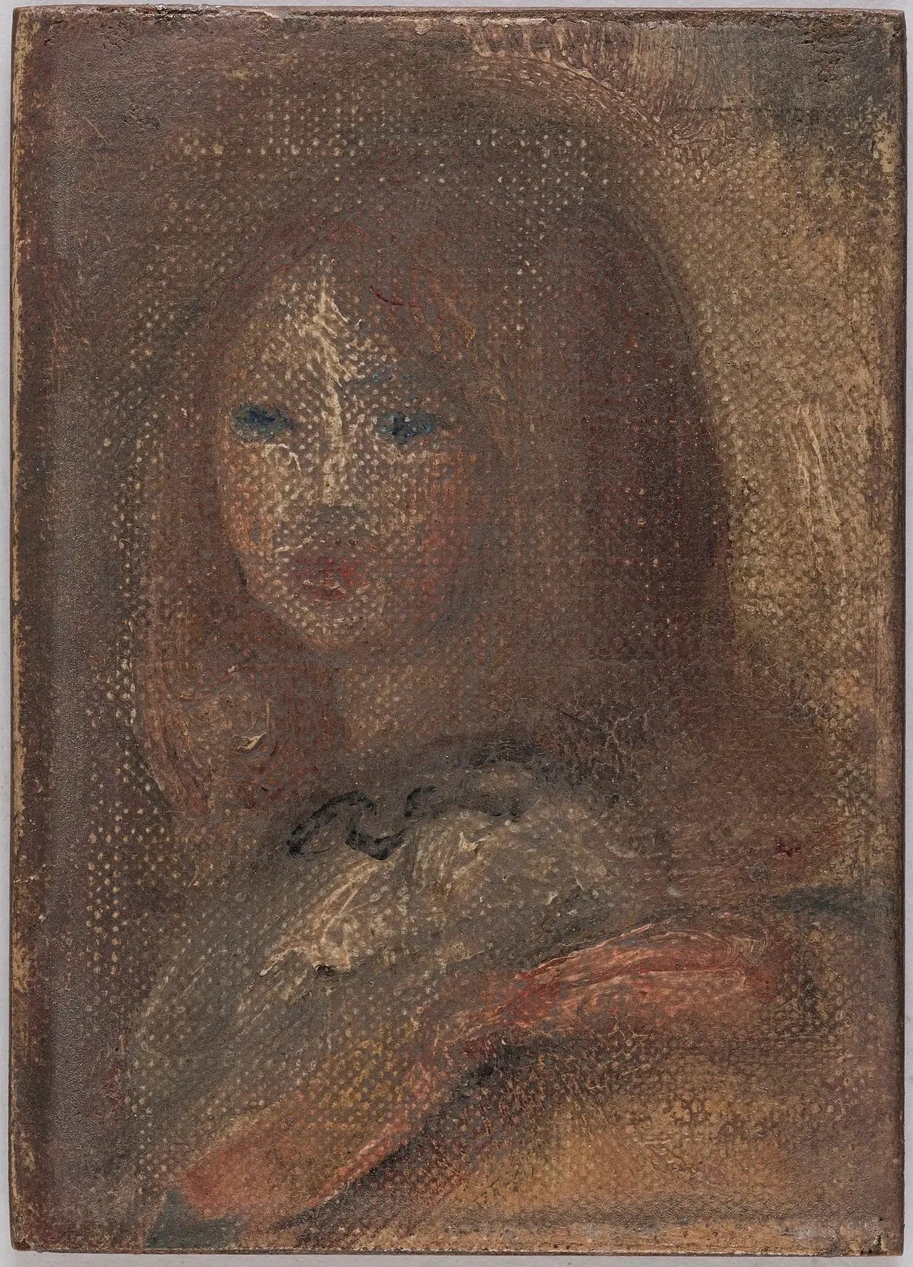 Reproduction du tableau « Tête de fillette - Pierre-Auguste Renoir » par Alpha Reproduction en peinture à l’huile