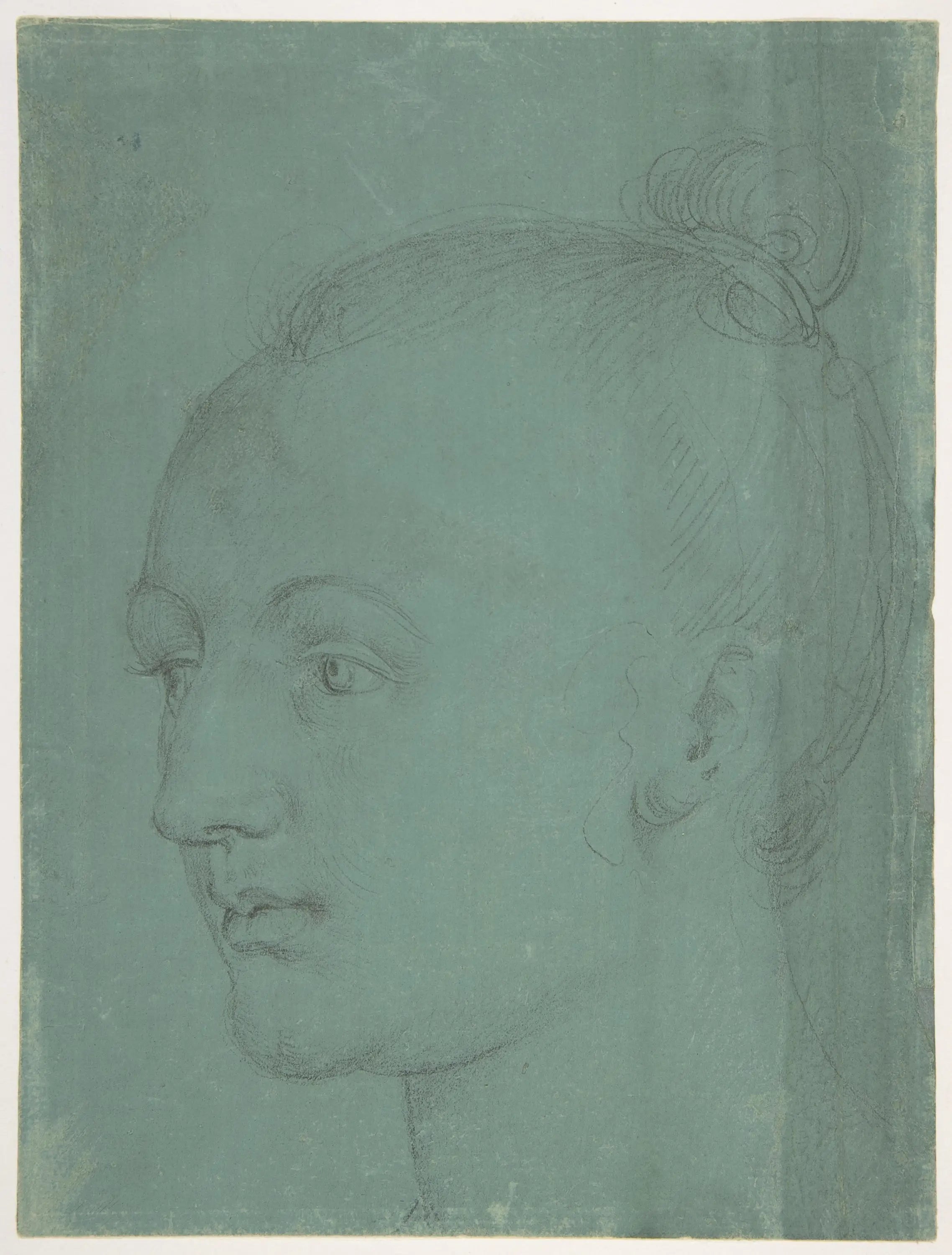Tête de jeune femme - Albrecht Dürer image 1 copie de tableau peinte à la main