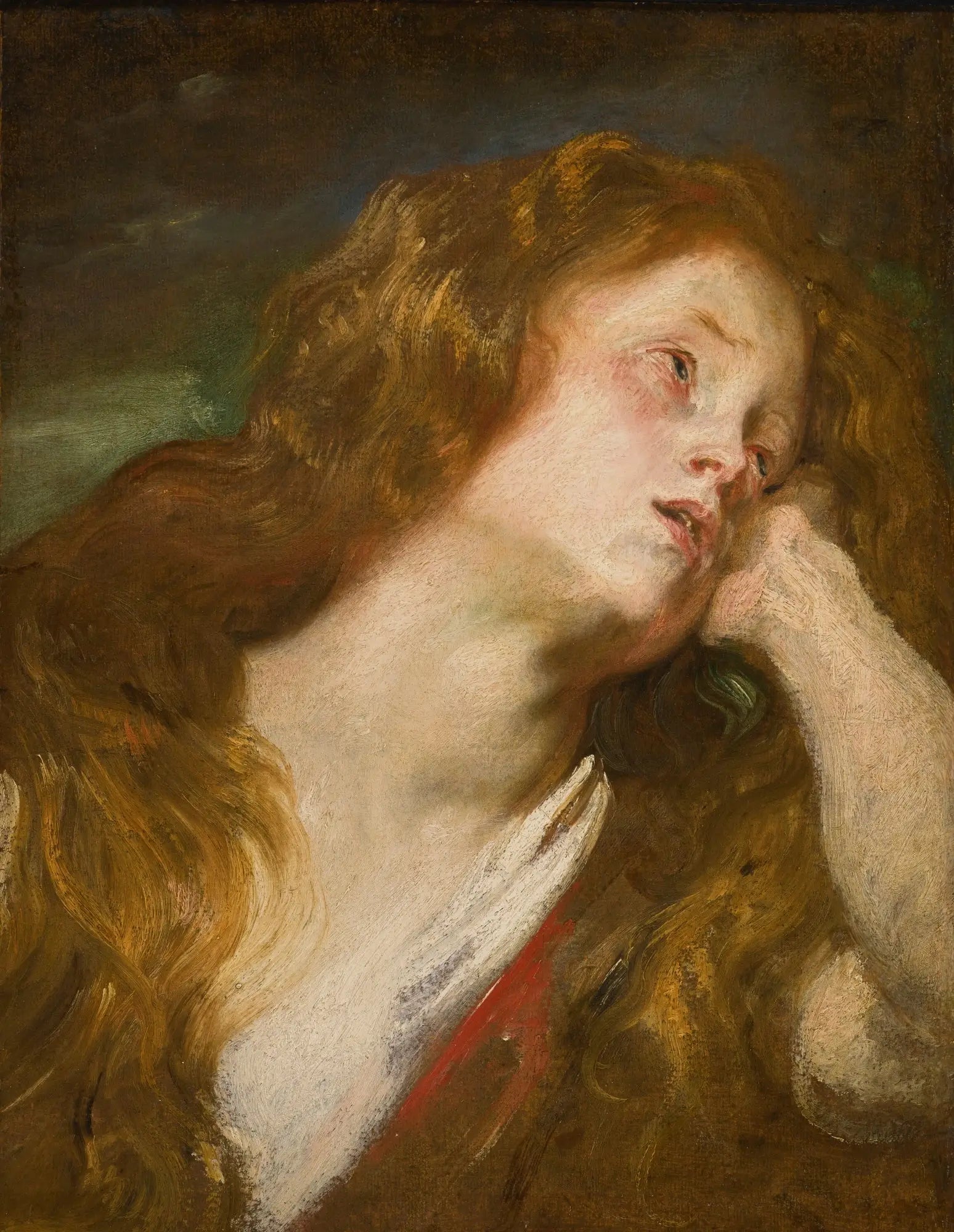 Tête de jeune femme - Antoine van Dyck image 1 reproduction artisanale de tableau