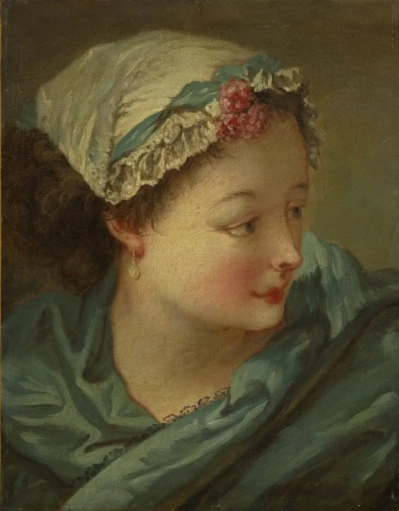 Testa di giovane donna - François Boucher