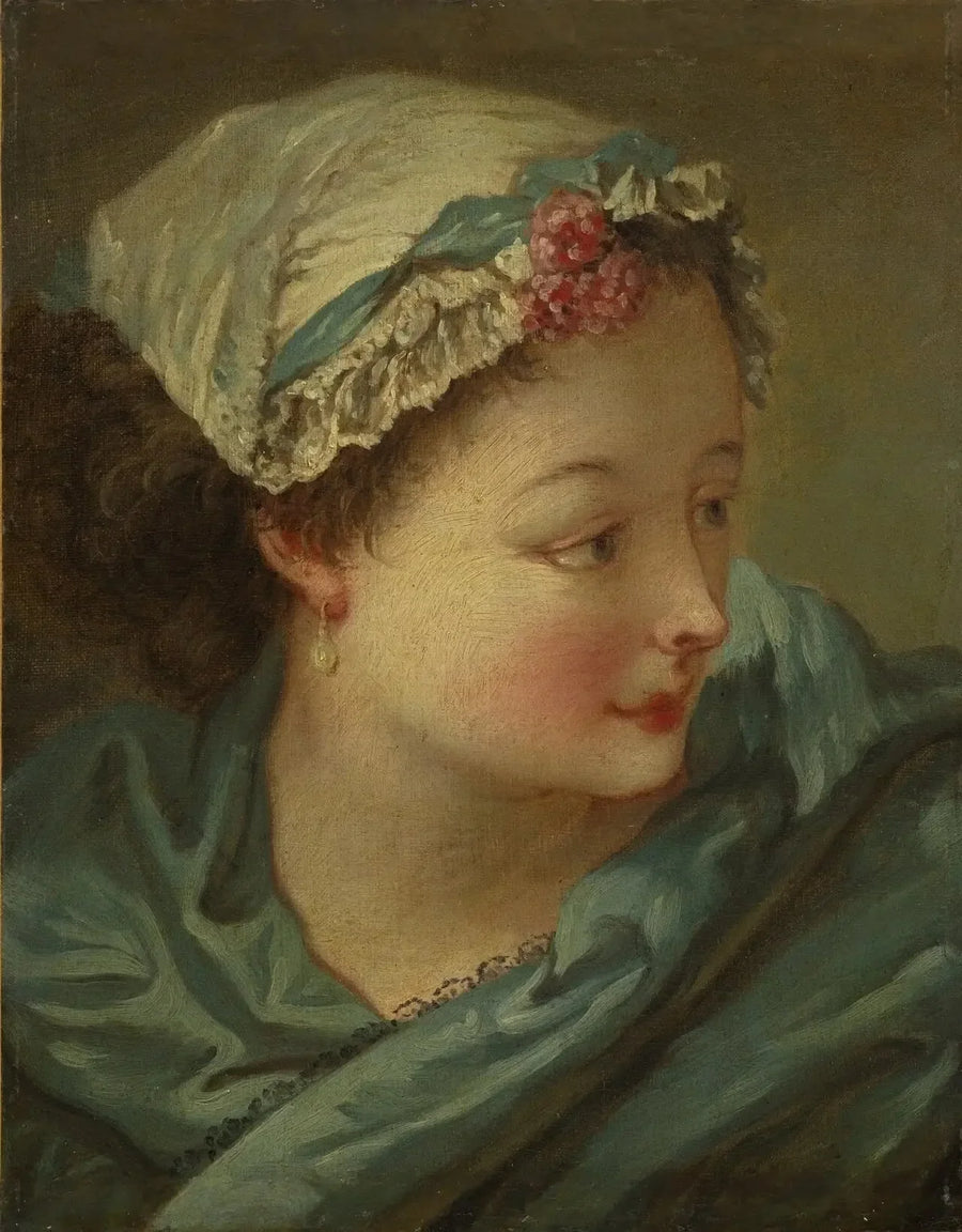 Testa di giovane donna - François Boucher