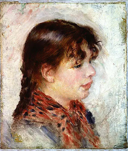 Testa di giovane ragazza napoletana - Pierre-Auguste Renoir