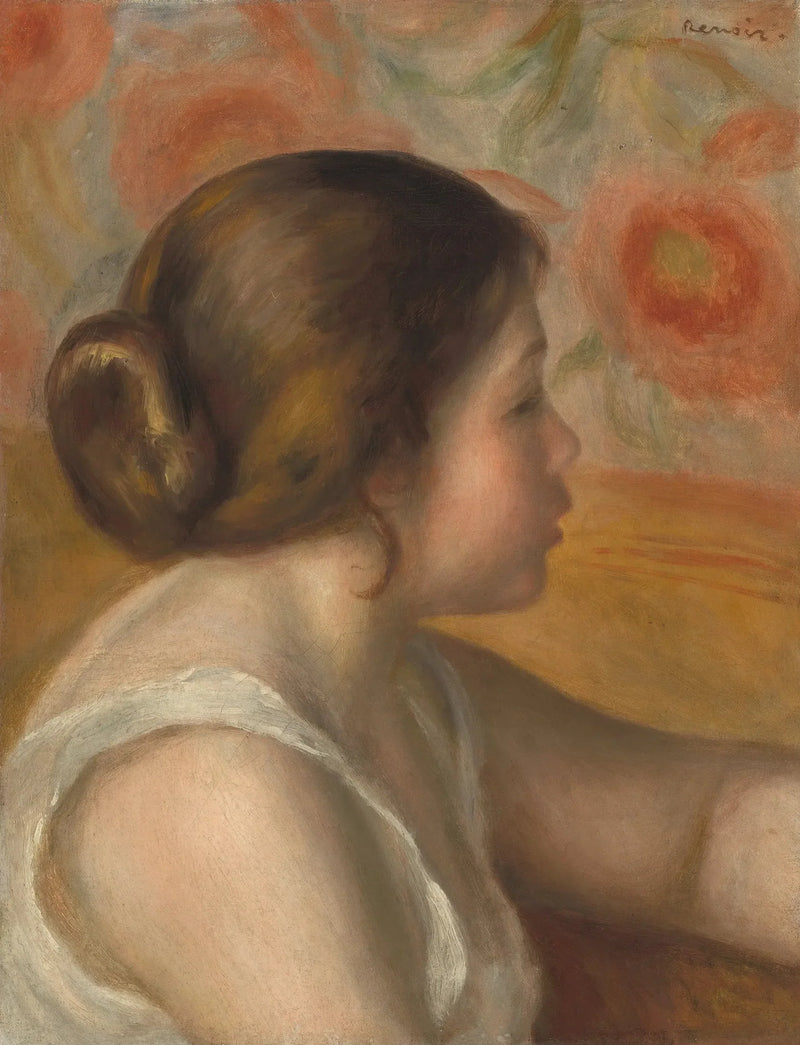Testa di giovane ragazza - Pierre-Auguste Renoir