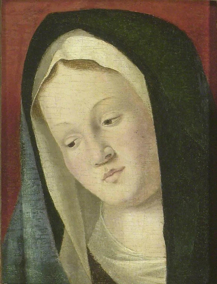Testa della Vergine (frammento) - Marco Basaiti
