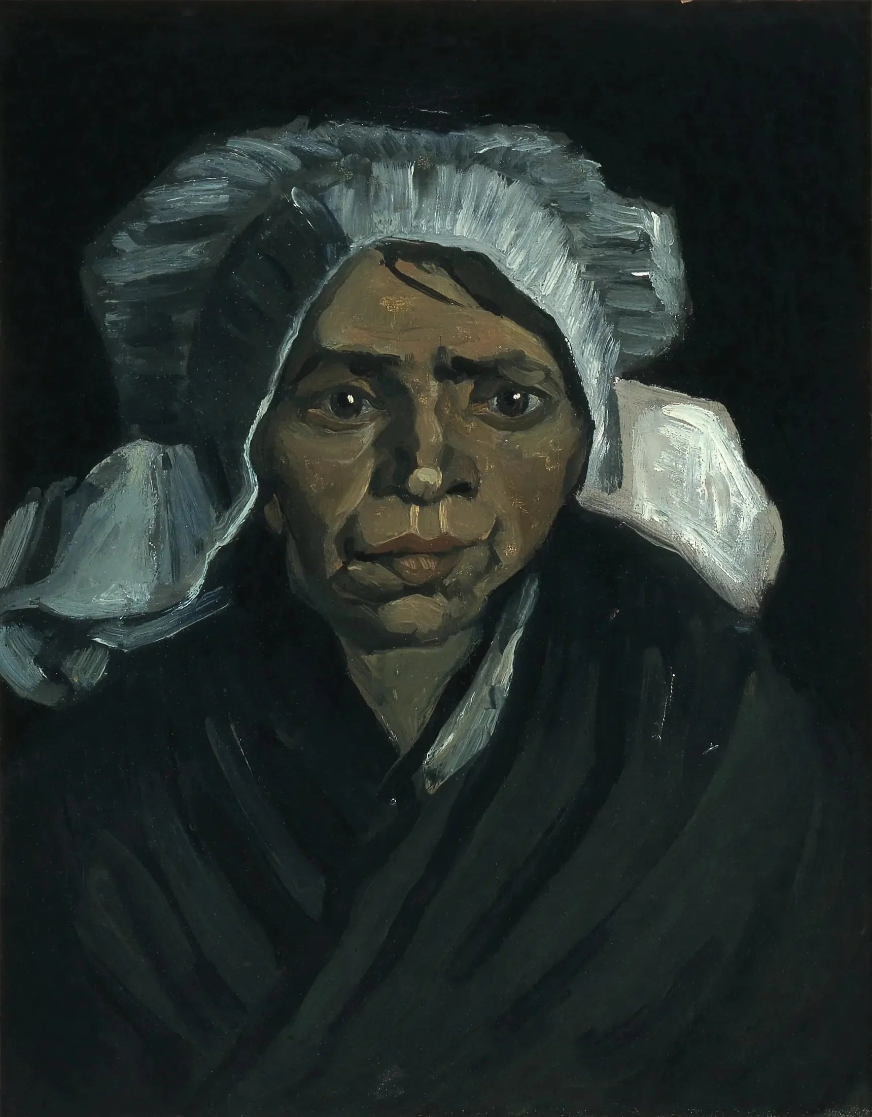 Tête de paysanne - Vincent van Gogh image 1 tableau peint à l’huile sur toile