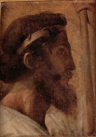 Testa di Pisistrato e mano sinistra di Alcibiade - Jean-Auguste-Dominique Ingres