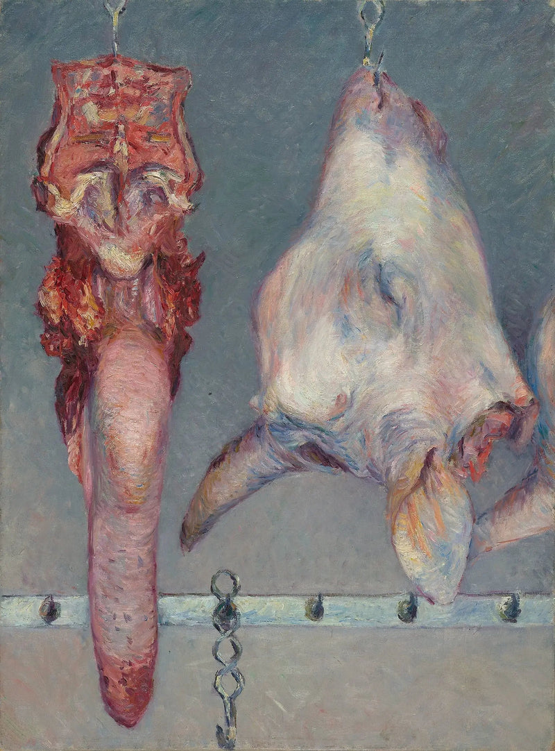 Testa di vitello e lingua di manzo - Gustave Caillebotte