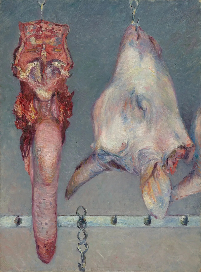 Testa di vitello e lingua di manzo - Gustave Caillebotte