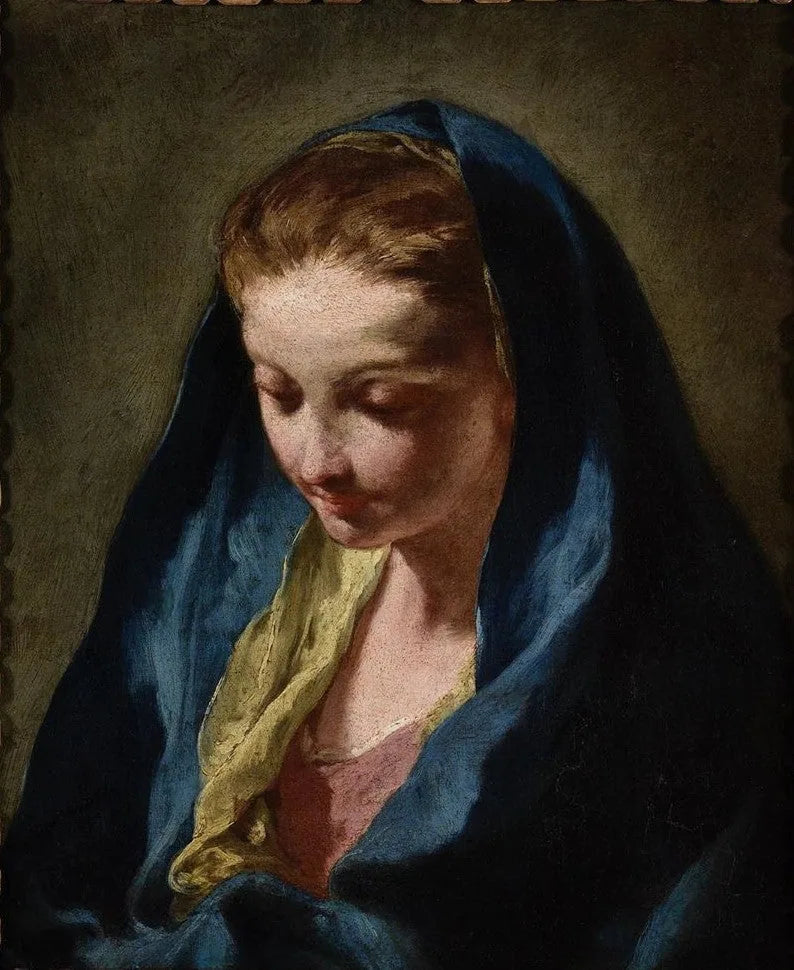 Testa della Vergine - Giovanni Battista Pittoni