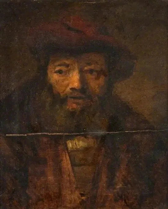Testa di uomo barbuto - Rembrandt