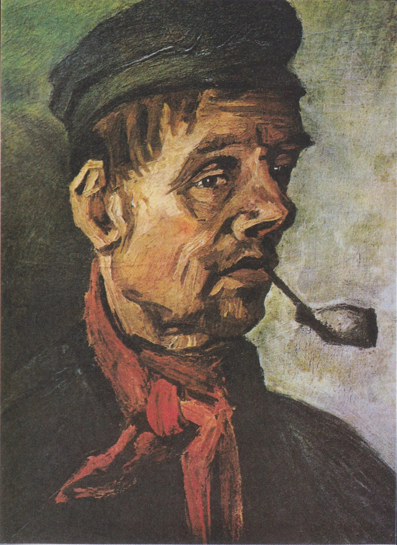 Testa d'uomo con una pipa - Vincent van Gogh