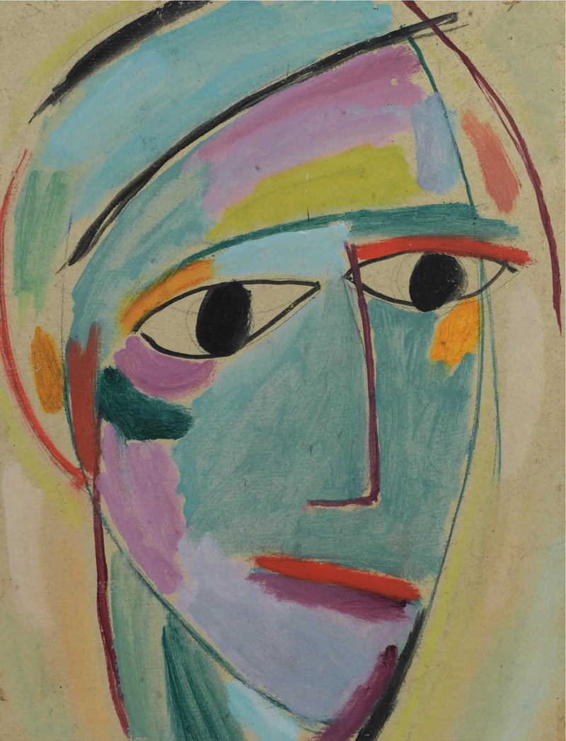 Tête mystique : profilo di tre quarti - Alexej von Jawlensky