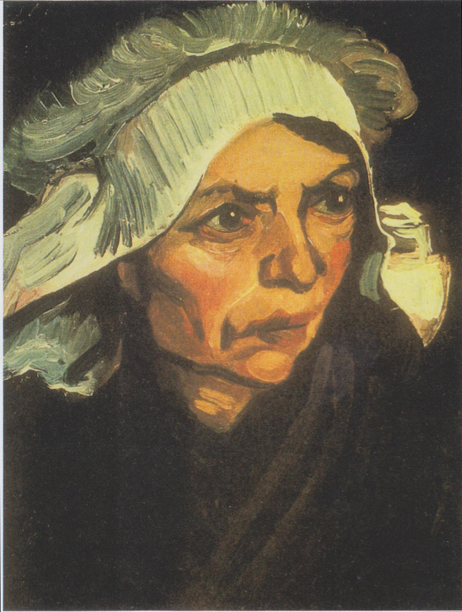 Testa di contadina con berretto bianco - Vincent van Gogh