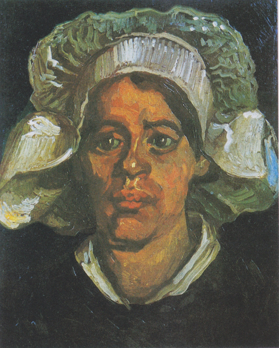 Testa di contadina con berretto bianco - Vincent van Gogh