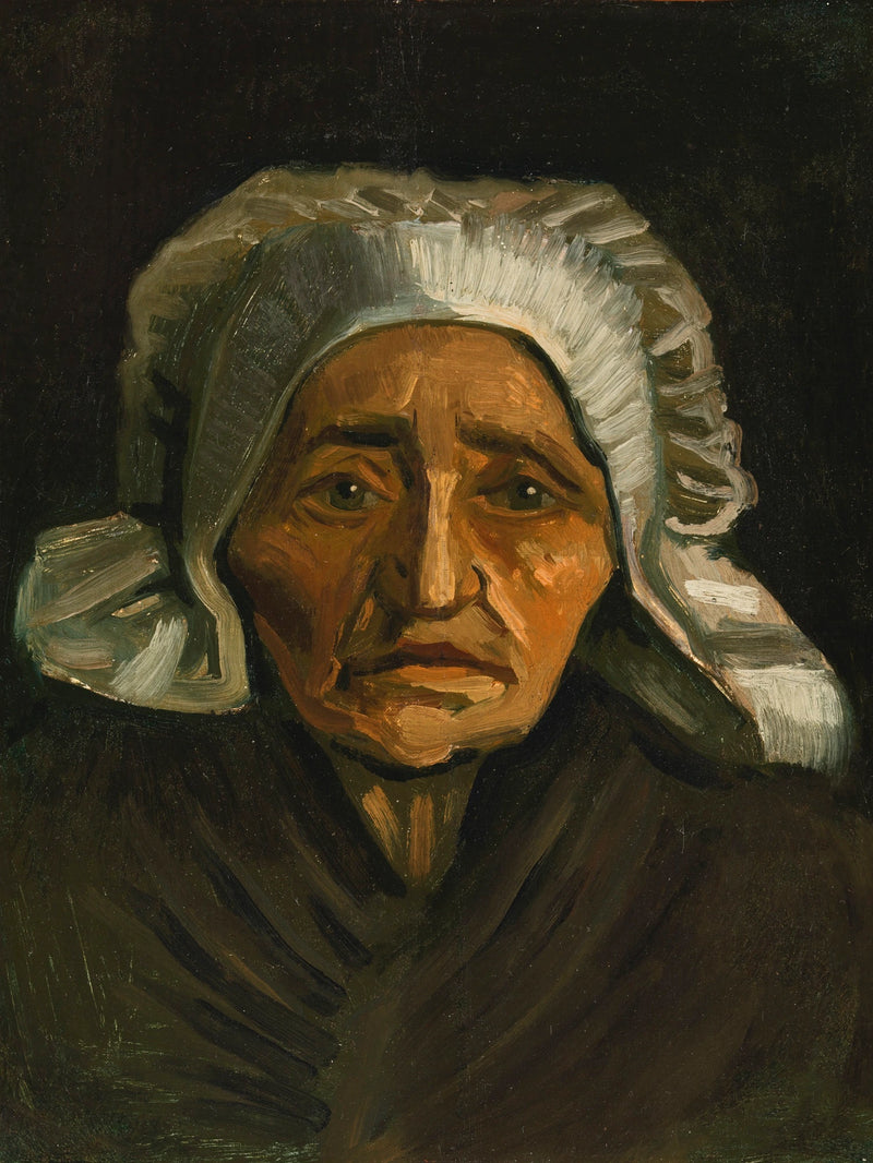 Testa di contadina con cuffia bianca - Vincent van Gogh