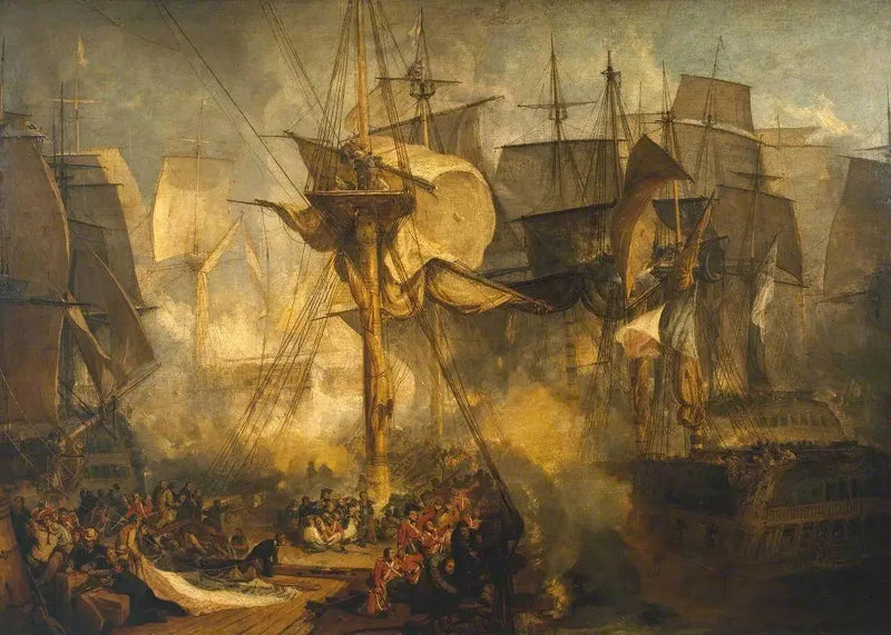 La Battaglia di Trafalgar, vista dalle sartie di dritta del Mizen della Victory - J. M. W. Turner