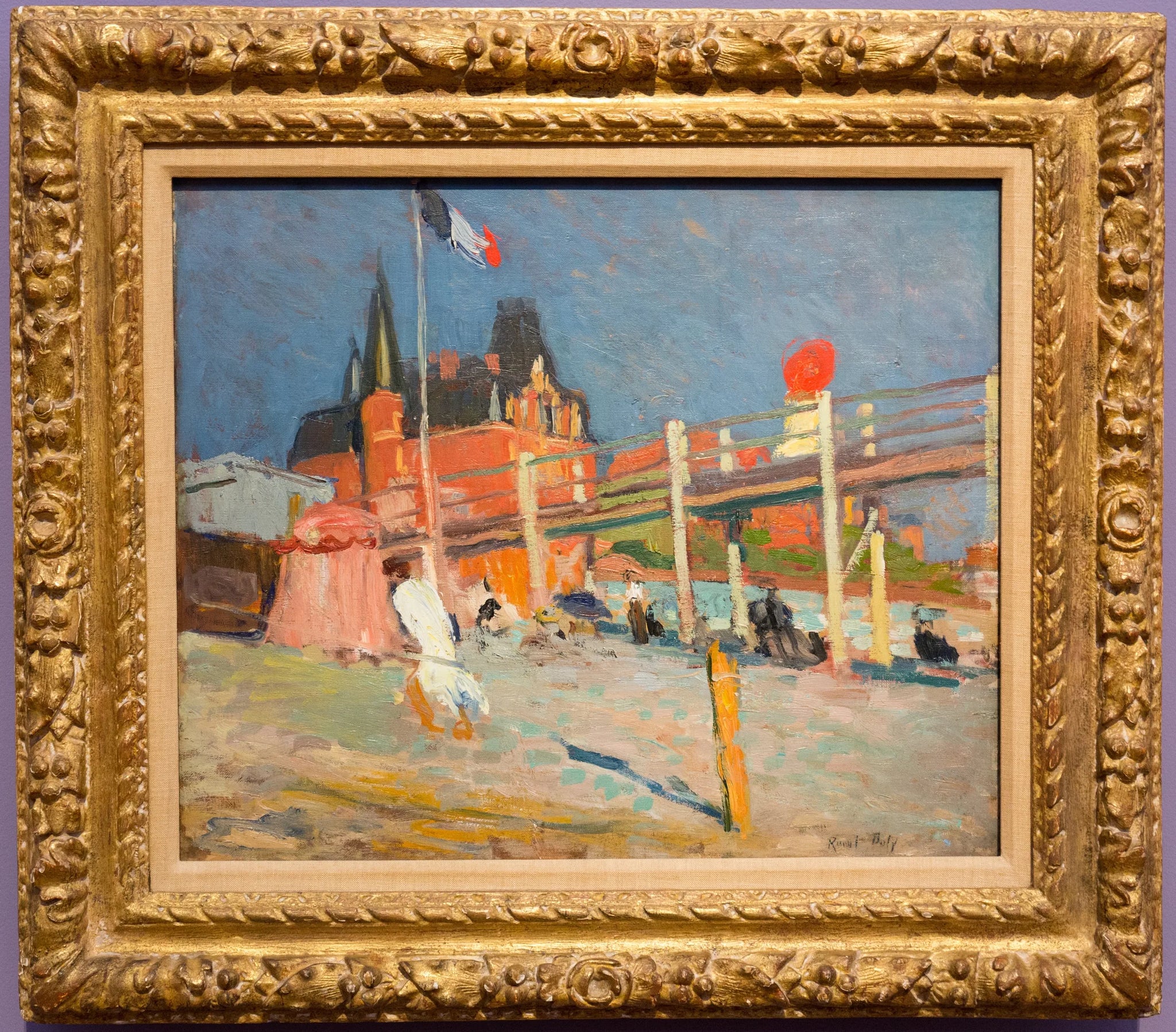 The Beach of Sainte-Adresse - Raoul Dufy image 1 reproduction de peinture à l’huile