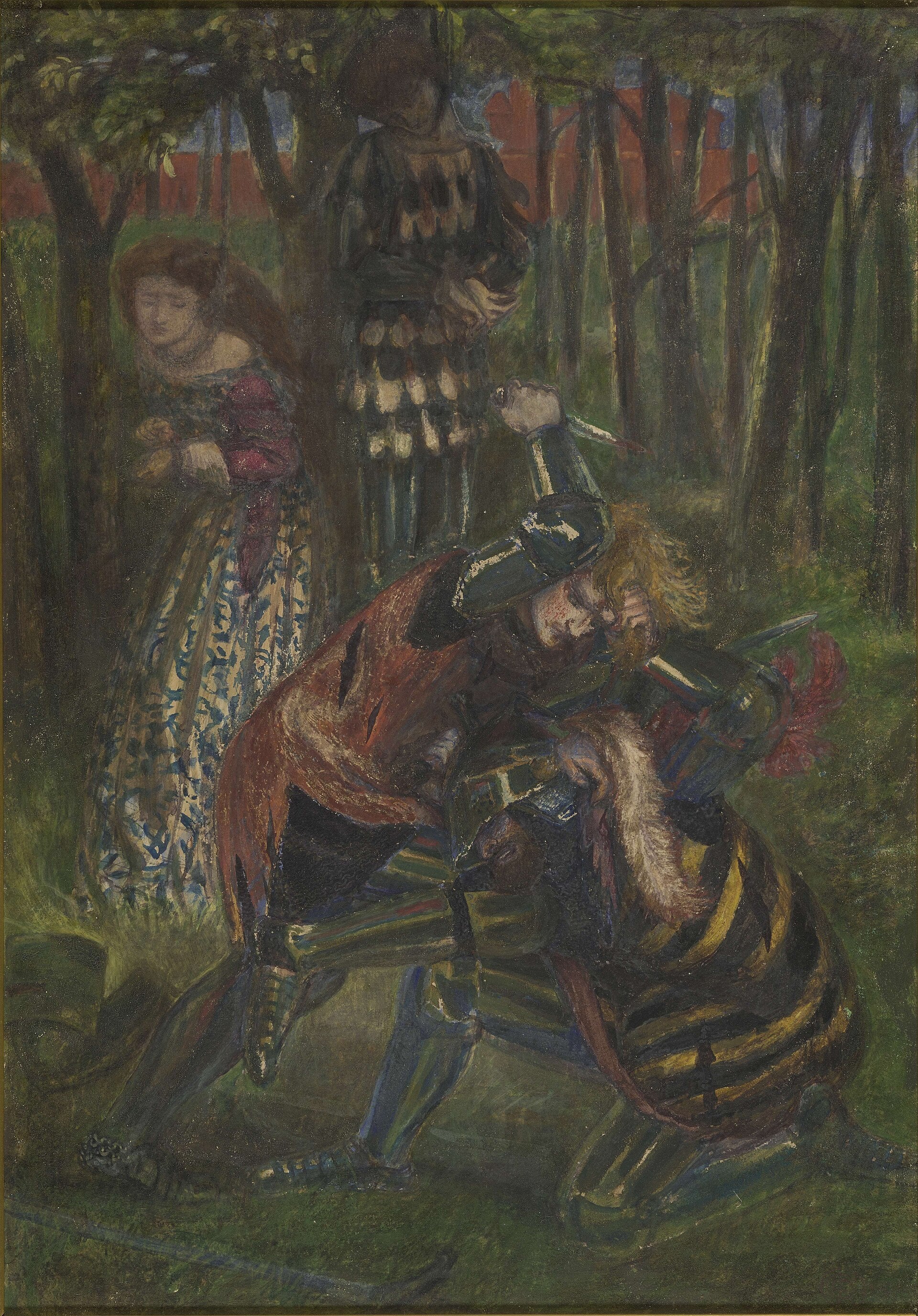 La Mort de Breuse sans Pitié - Dante Gabriel Rossetti