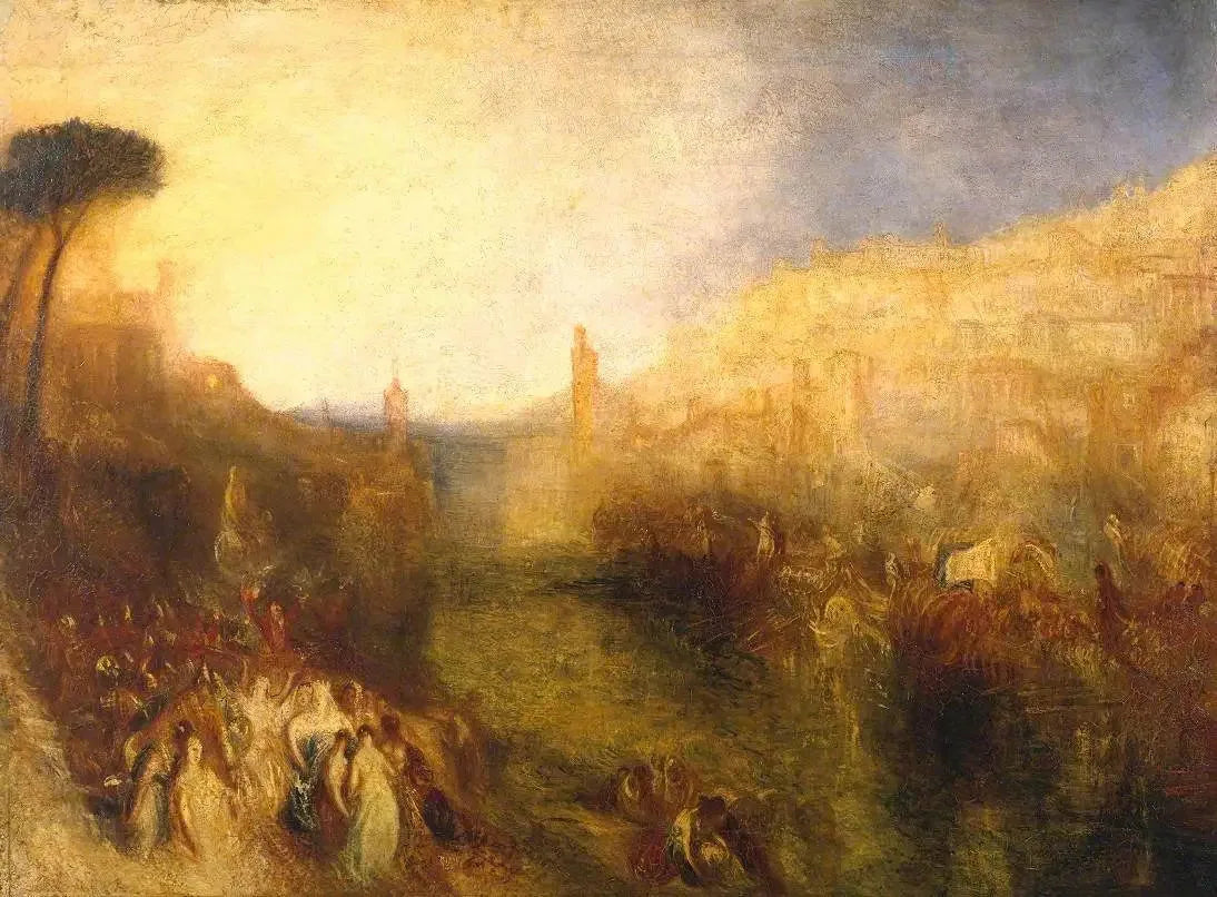 The Departure of the Fleet - J. M. W. Turner image 1 copie peinte à la main à l’huile
