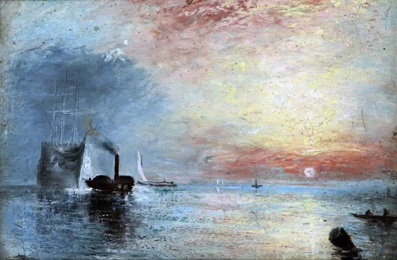 Il combattimento Temeraire trainato verso il suo ultimo ormeggio per essere demolito, 1838 - J. M. W. Turner