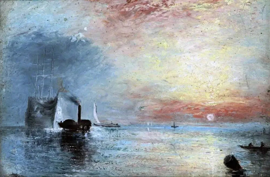 Il combattimento Temeraire trainato verso il suo ultimo ormeggio per essere demolito, 1838 - J. M. W. Turner