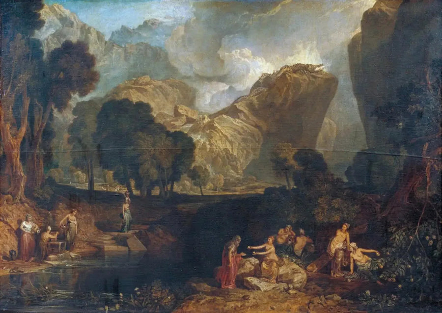 La Dea della Discordia Sceglie la Mela della Contesa nel Giardino delle Esperidi - J. M. W. Turner