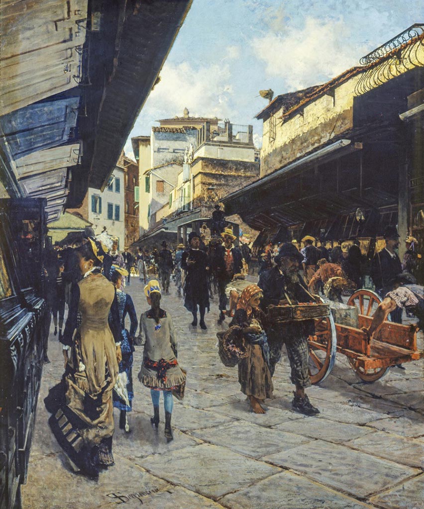 Le Pont Vecchio à Florence - Telemaco Signorini