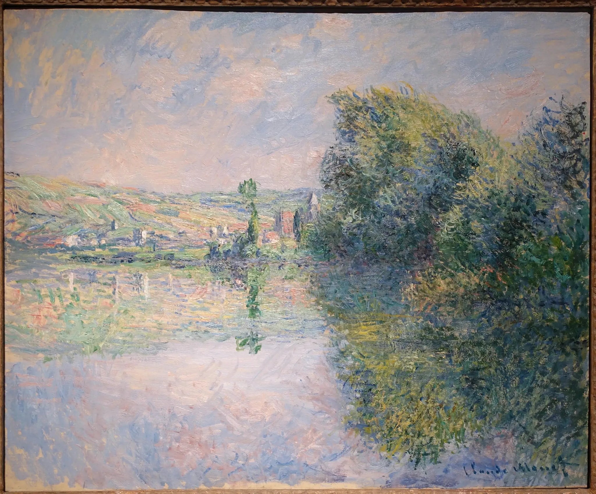 The Seine at Vétheuil - Claude Monet image 1 reproduction artisanale de tableau